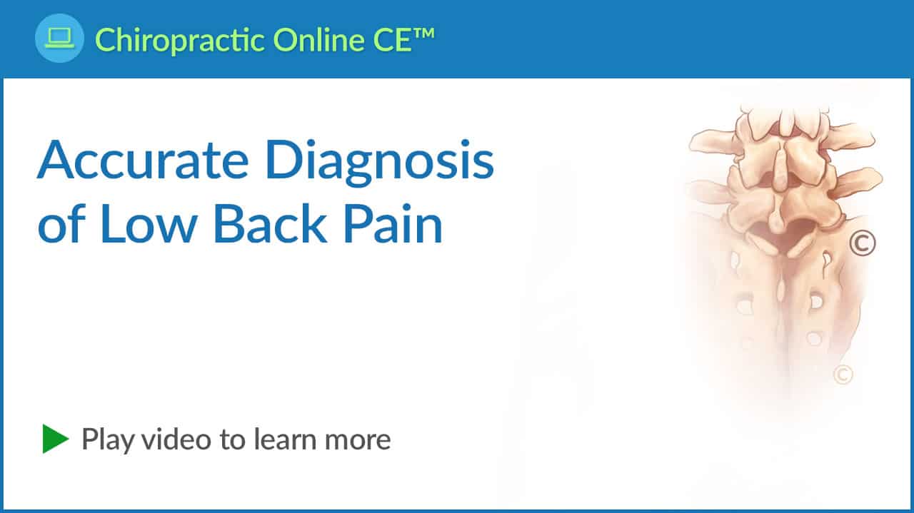 Accurate Diagnosis of Low Back Pain Video