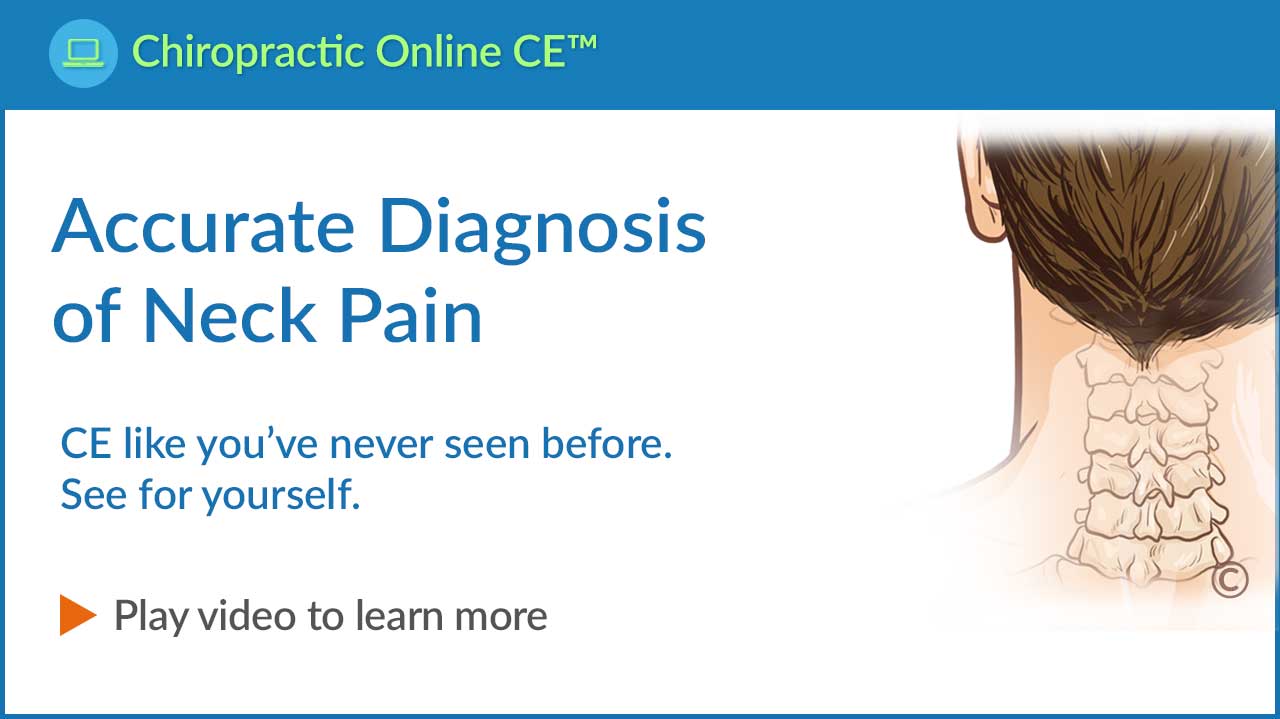 Accurate diagnosis of neck pain