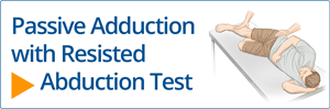Passive Adduction with Resisted Abduction Test