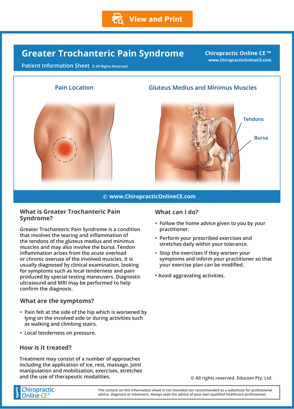 Example of Chiropractic Continuing Education Course