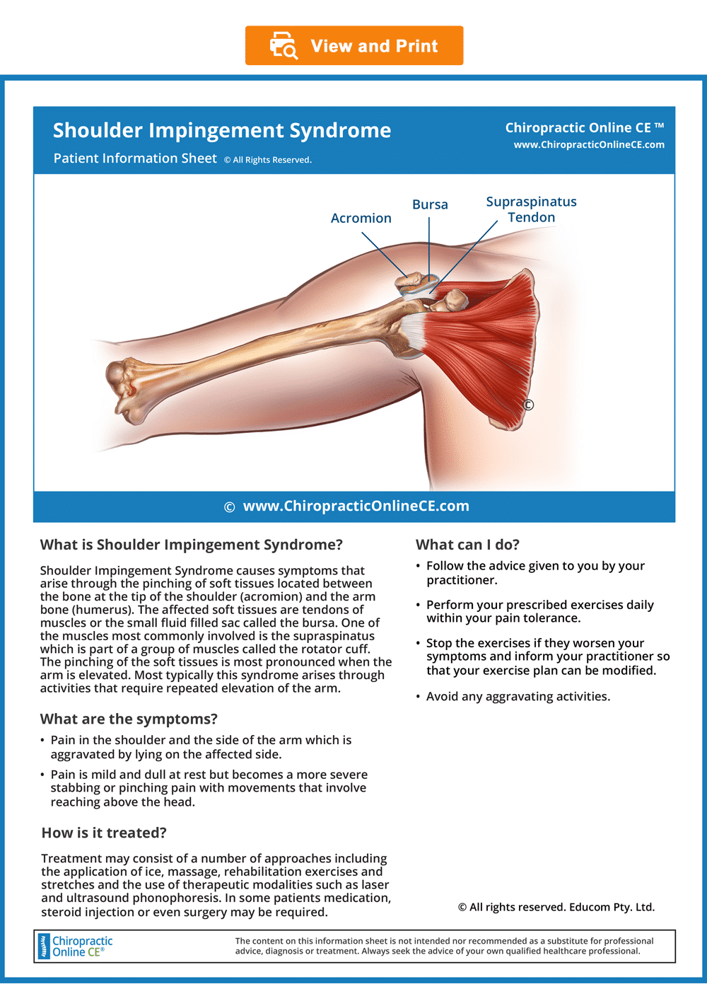 Unit 3 Subacromial Impingement SyndromeLIFEWESTS10U321pd