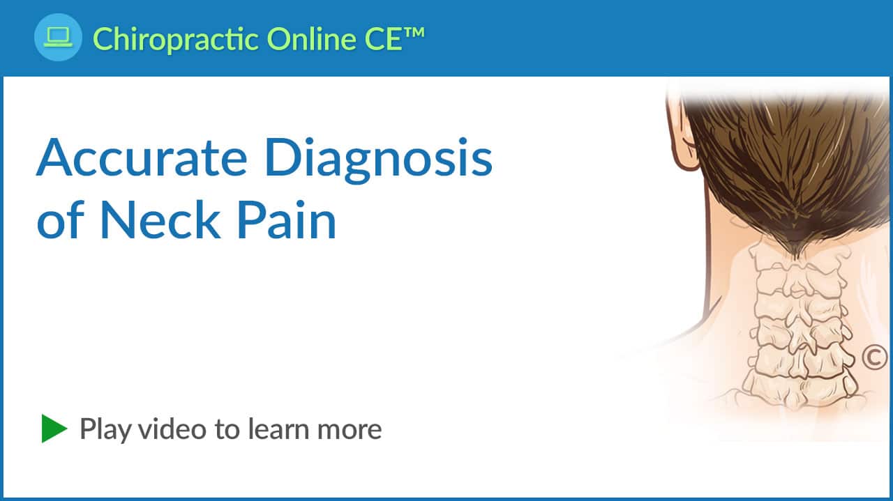 Accurate diagnosis of neck pain