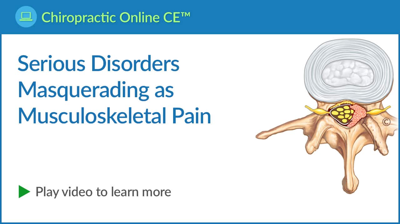 Serious Disorders Masquerading as Musculoskeletal Pain Video